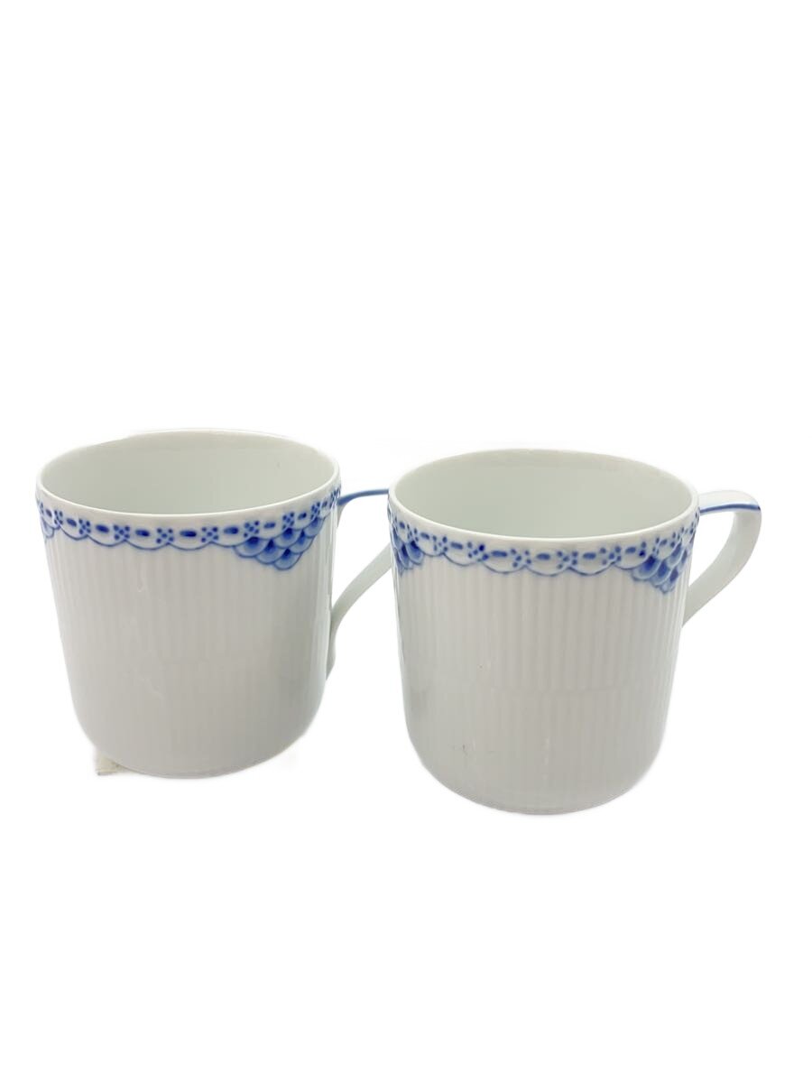 【中古】ROYAL COPENHAGEN◆水呑み/2点書き割り/WHT//【勝手もと装置】