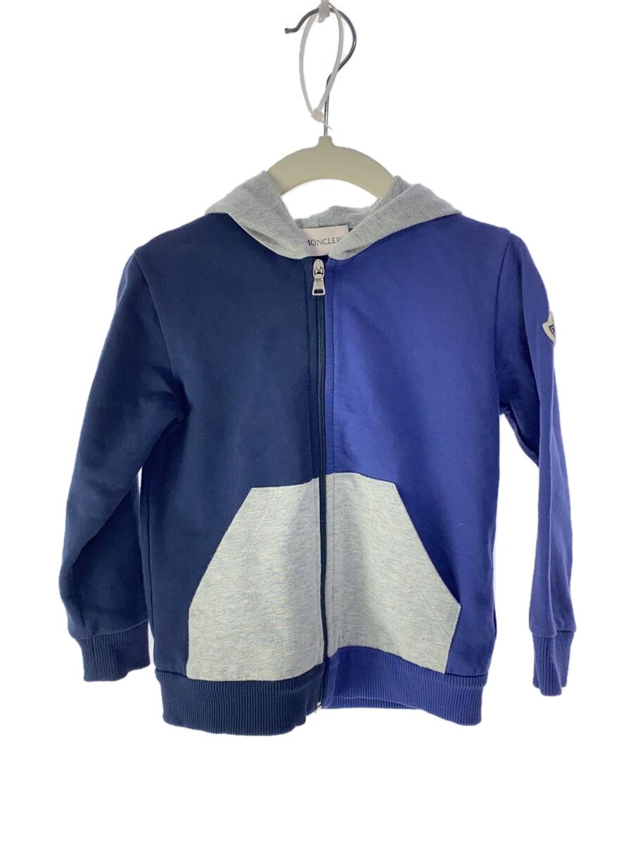 【中古】MONCLER◆パーカー/US2/綿織物/NVY/無地/f19518g70400【キッズ】