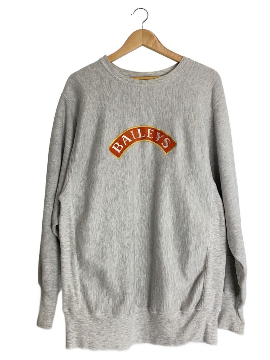 【中古】Champion◆刺しゅう引き舟前期 REVERSE WEAVE/メキシコ合衆国製/BAILEYS/汗水/XL/綿織物/【メンズウェア】