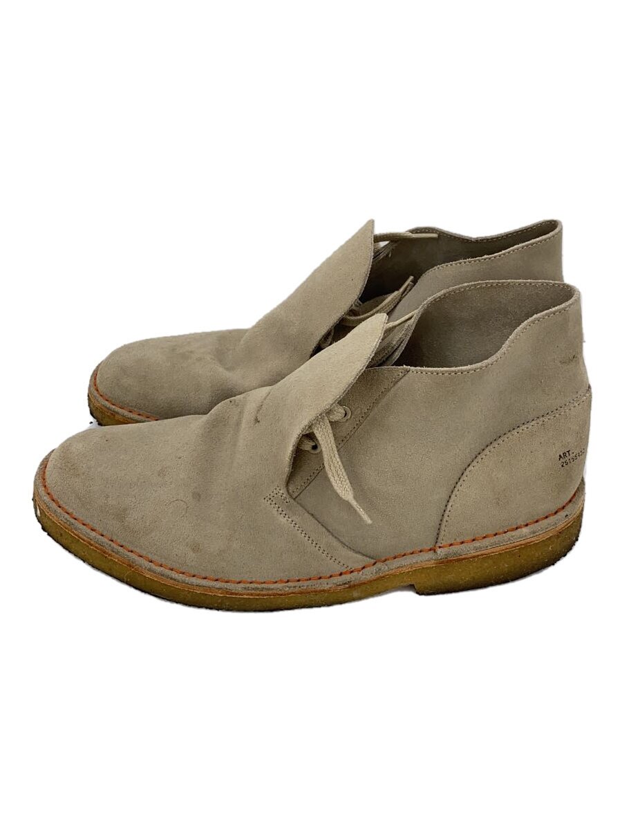 【中古】Clarks◆×BEAMS/Desert Boot/チャッカブーツ/26.5珊/BEG/スウェード/23514【シューズ】