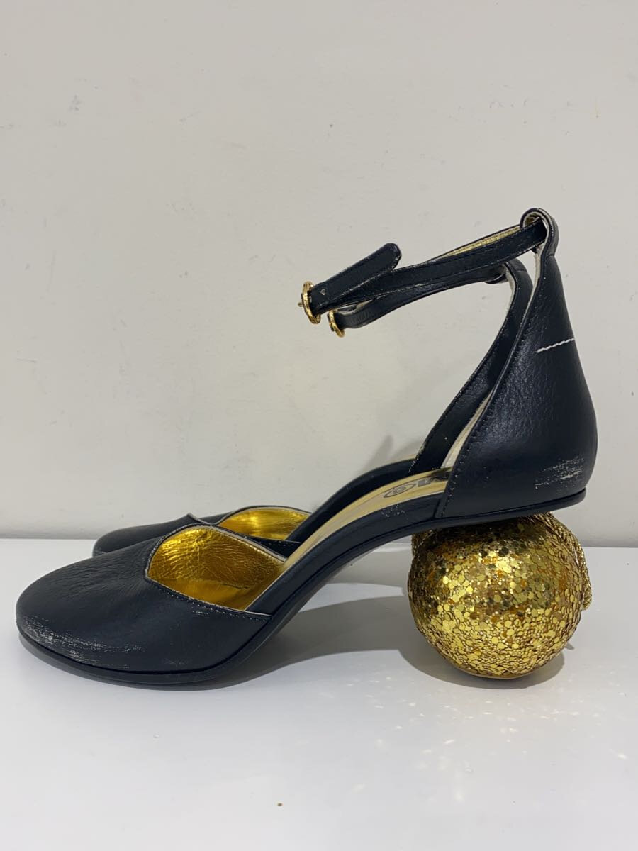 【中古】MM6◆ヒールパンプス/38/BLK/レザー/S59WP0056/ダメージ加工【シューズ】|2nd STREET 店