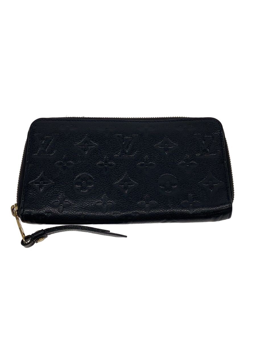 【中古】LOUIS VUITTON◆ジッピー・ウォレット_モノグラム・アン工業プラント/牛皮/BLK/レディース【服飾雑貨他】