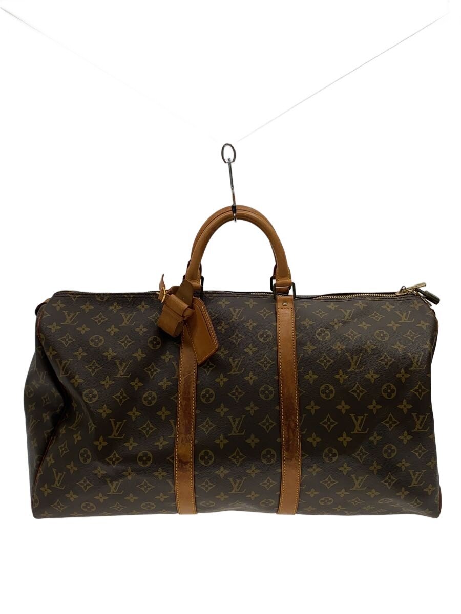 【中古】LOUIS VUITTON◆キーポル55_モノグラム・帆布/PVC/BRW/モノグラム【御徒面子】