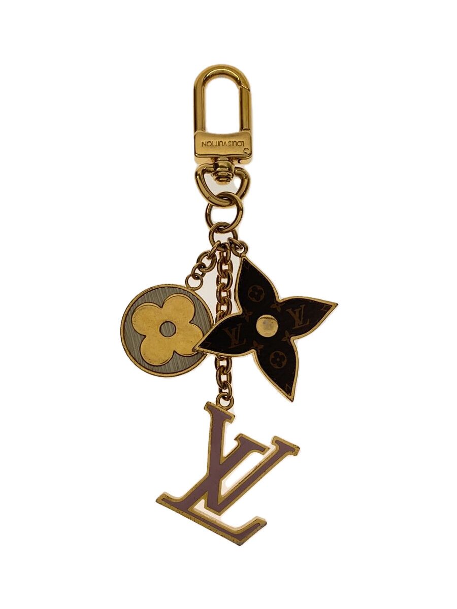【中古】LOUIS VUITTON◆ポルト・クレ・スプリングストリート_GLD/--/GLD/レディース【服飾雑貨他】