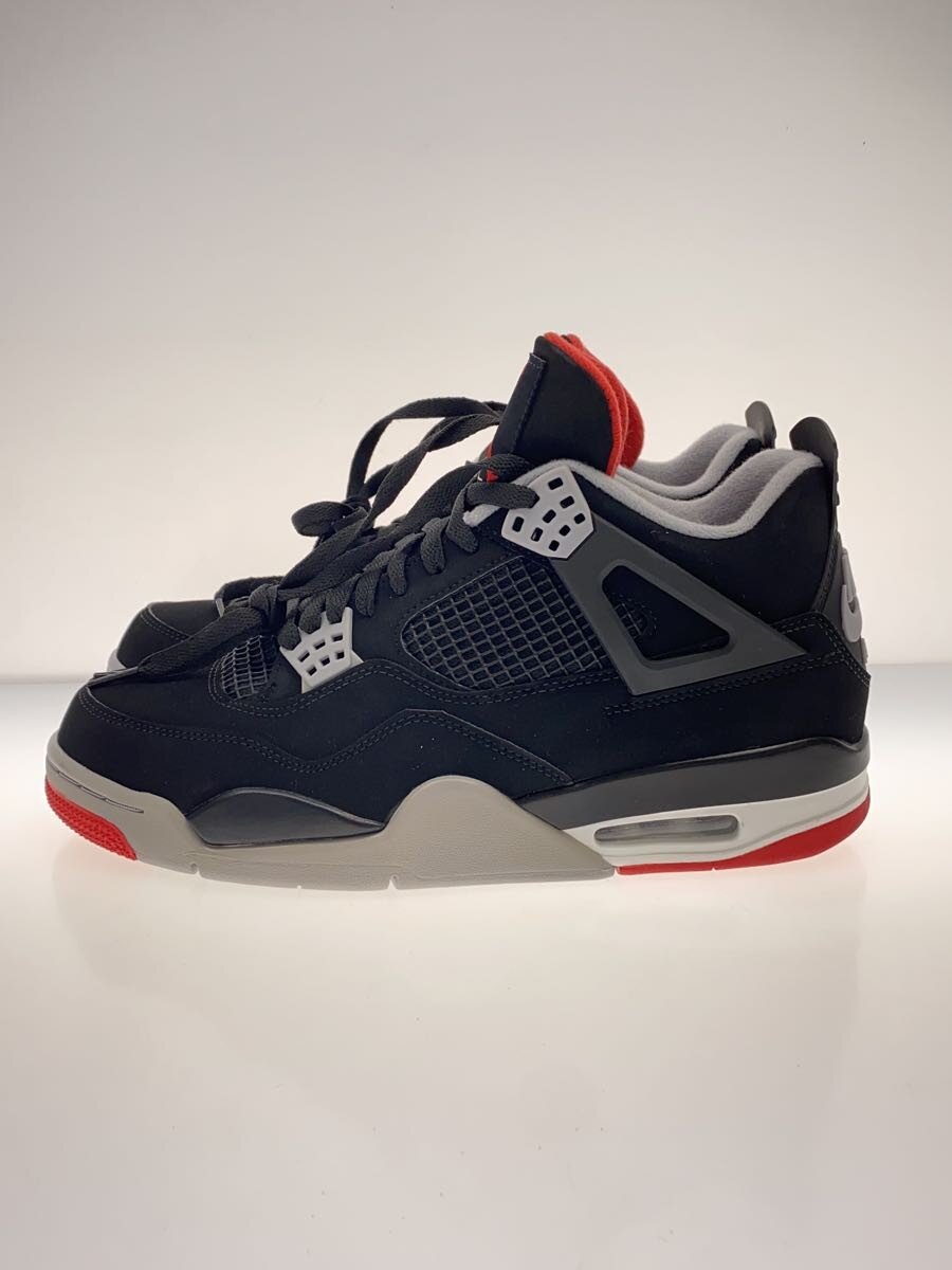 【中古】NIKE◆Air Jordan 4 OG Bred/28珊/BLK/308497-060【シューズ】