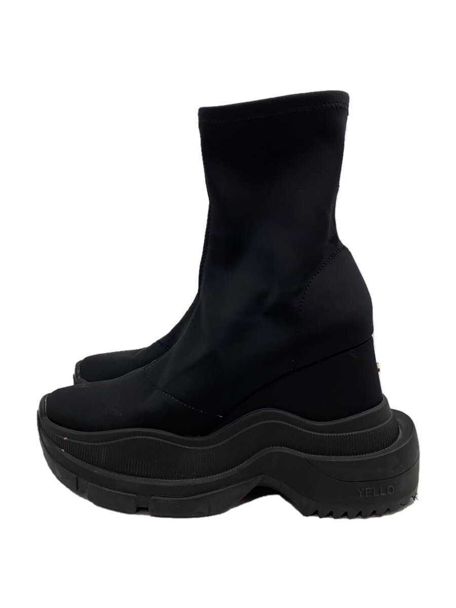 【中古】YELLO◆DOUBLE SNEAKER SHORT BOOTS/TOKYO BLACK/ブーツ/23.5cm/BLK/ナイロン【シューズ】|2nd STREET 店