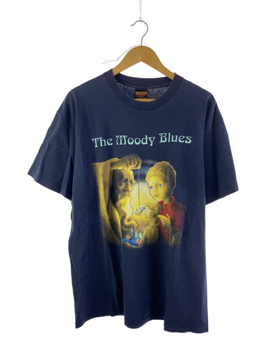 【中古】BROCKUM◆ティーシャツ/XL/綿織物/NVY/90s/THE MOODY BLUES【メンズウェア】