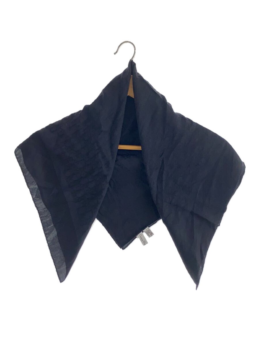 【中古】Christian Dior◆えり巻き/地絹/BLK/総柄/レディース//【服飾雑貨他】