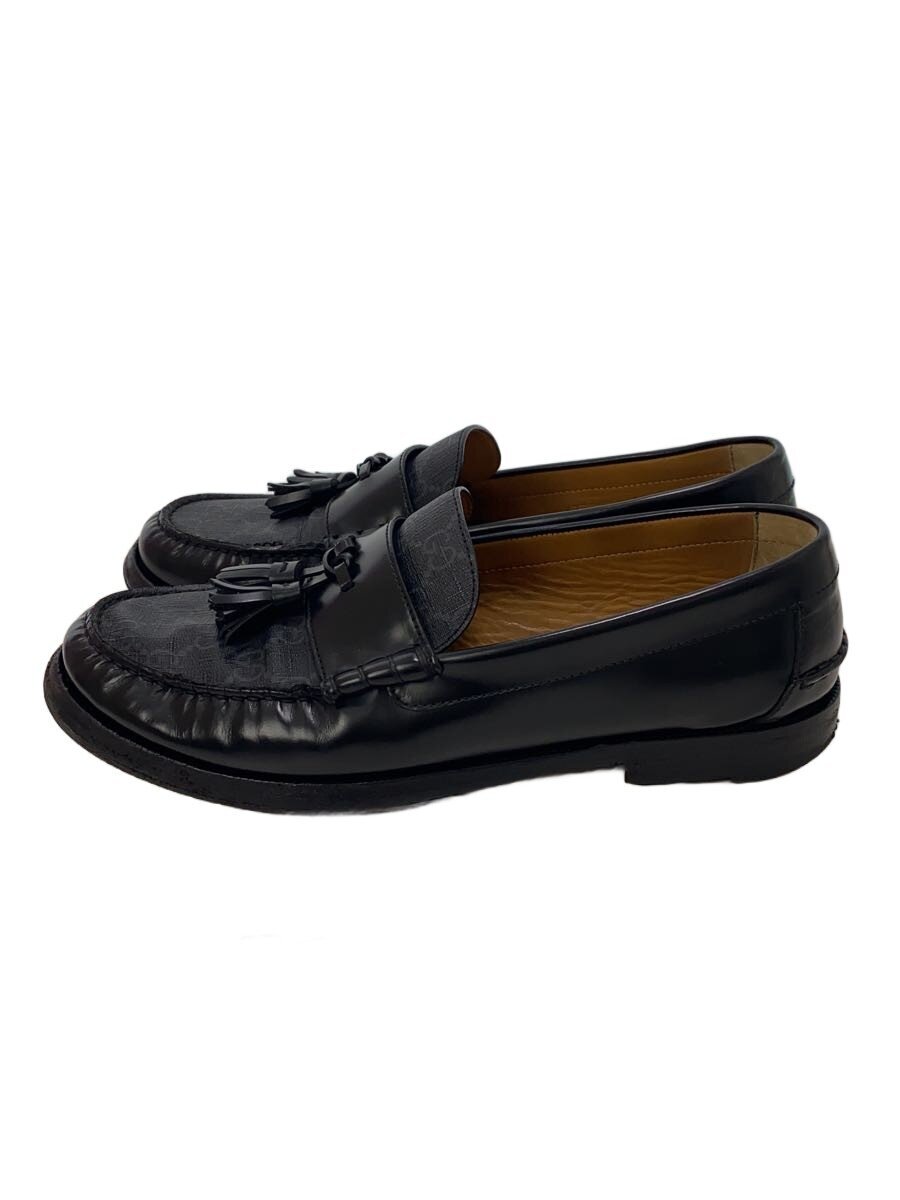 【中古】GUCCI◆置き目毛革/UK6/BLK/なめし革/673817【シューズ】