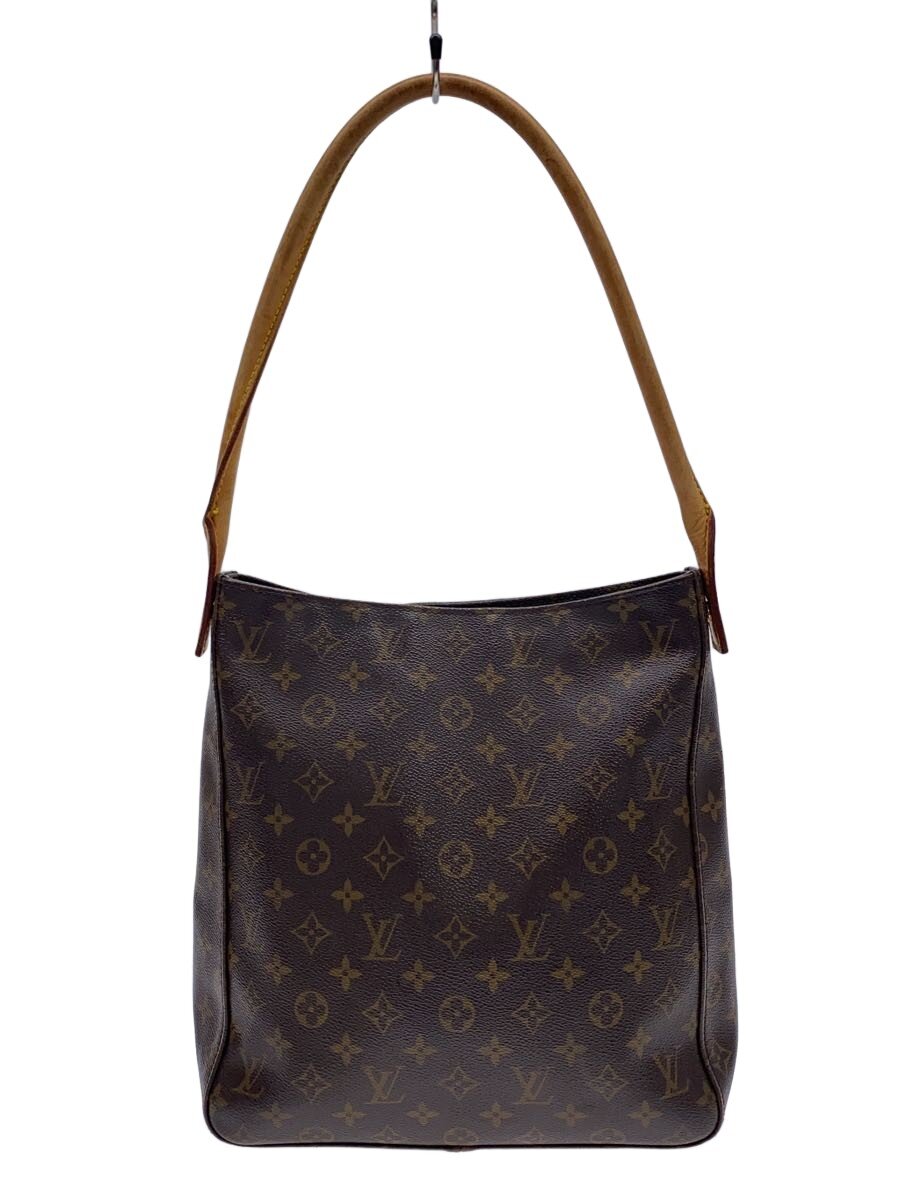 【中古】LOUIS VUITTON◆ルーピングGM_モノグラム・キャンバス/PVC/BRW【バッグ】｜2ｎｄ STREET 店