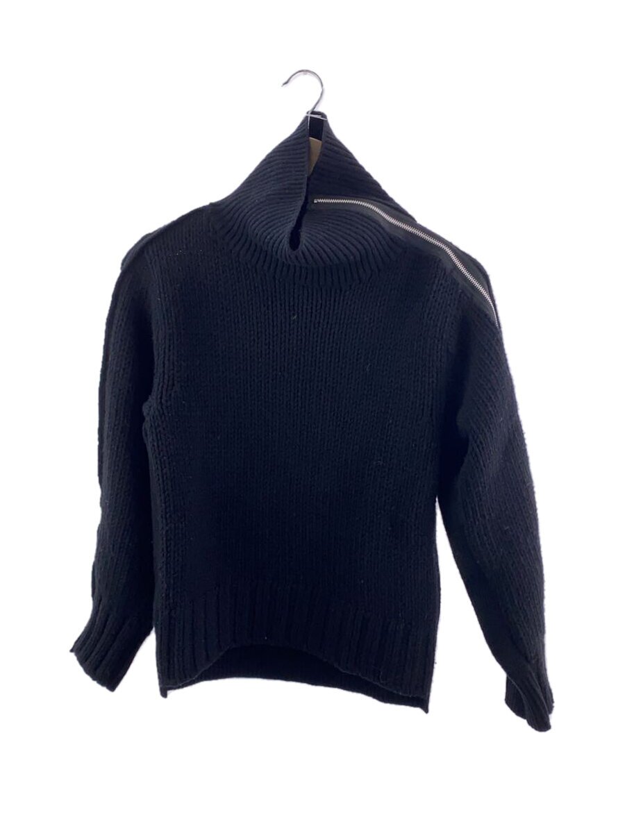 【中古】sacai◆編み物・プルオーバー(朦々たる)/1/羊毛/黒いこと/20-05234/サカイ【レディース御召しもの】