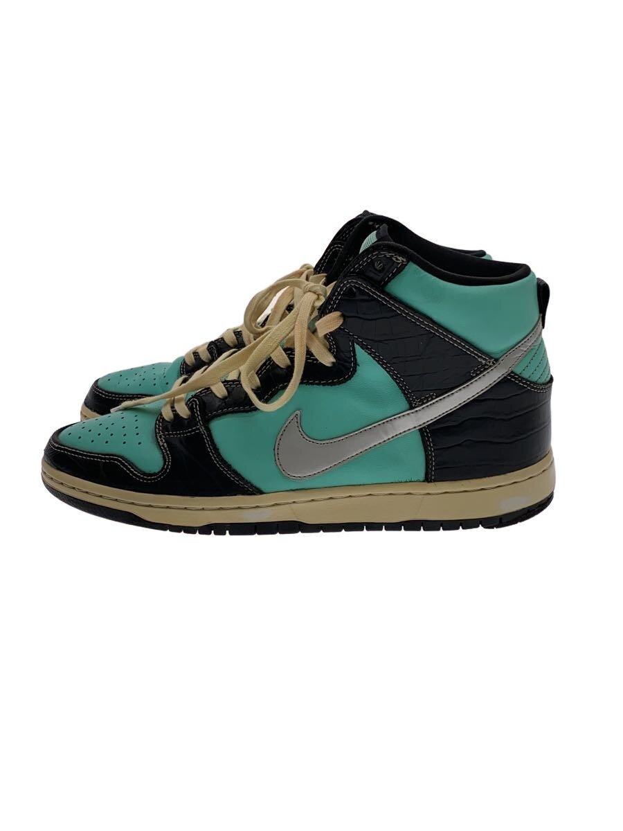 【中古】NIKE◆DUNK HIGH PRM SB/ダンクハイプレミアム/青碧/653599-400/27珊/BLU/気魂変【シューズ】