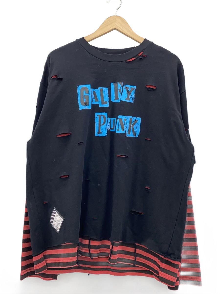 【中古】GALFY◆カットソー/L/綿織物/BLK//【メンズウェア】