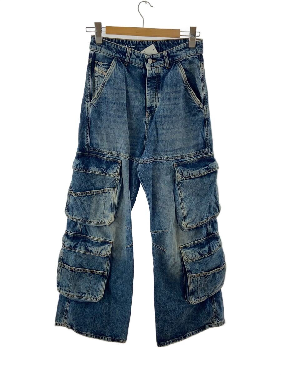 【中古】DIESEL◆D-SIRE-CARGO-S/24/ジーンズ/IDG/無地/A11871【レディース御召しもの】