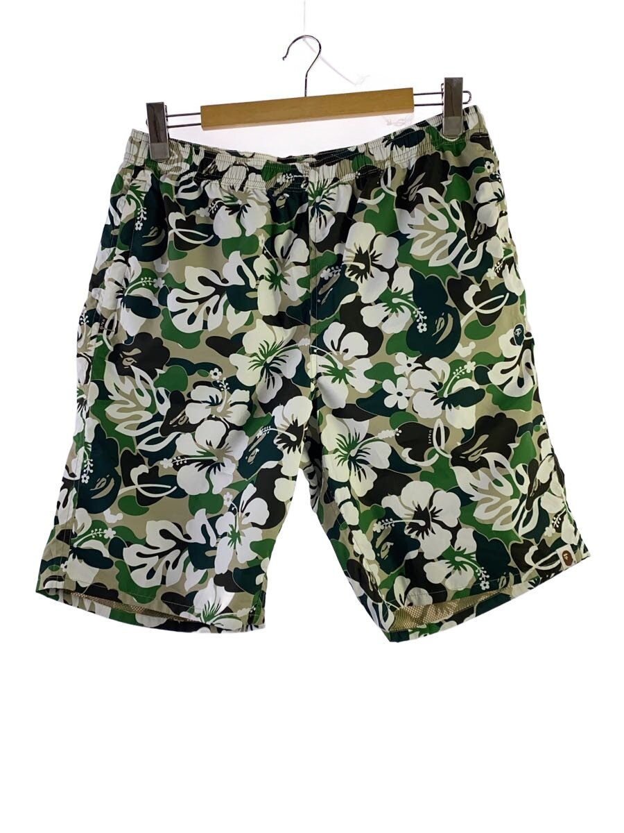 【中古】A BATHING APE◆ABC RESORT CAMO BEACH SHORTS/遊撃手ズボン下/XL/ナイロン/KHK/家鴨フラ/? NULL ?【メンズウェア】