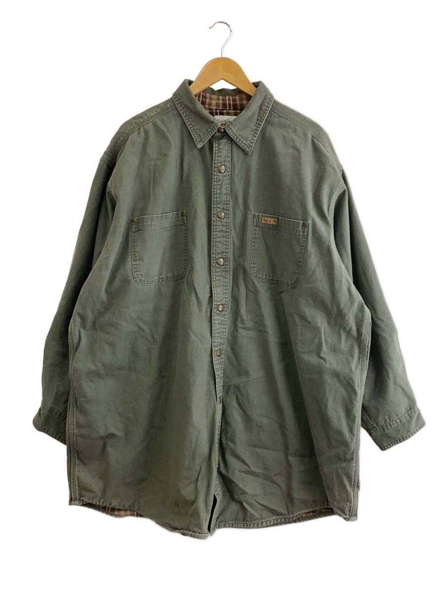 【中古】Carhartt◆上衣/2L/綿織物/KHK/無地//【レディース御召しもの】