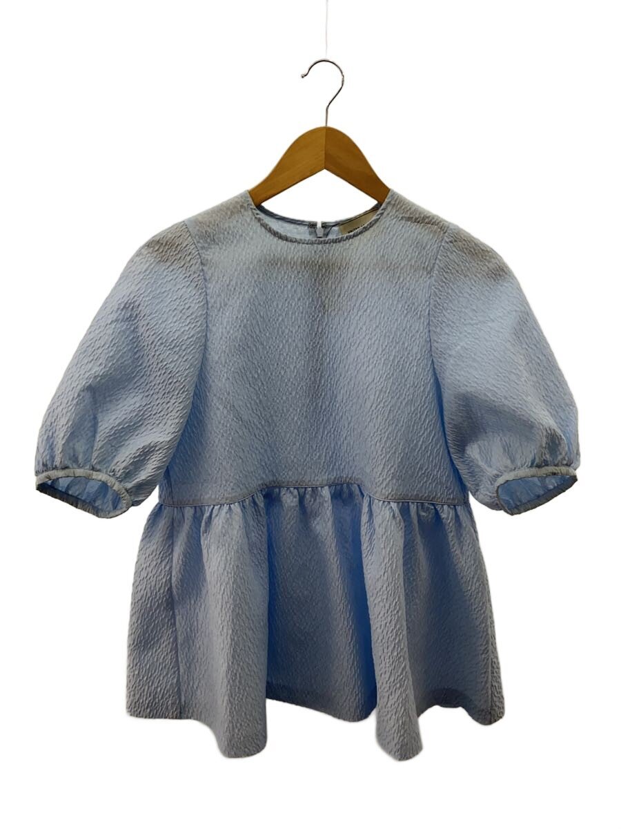 【中古】UNITED ARROWS◆5分袖トップ/36/ポリエステル/BLU/無地/1516-215-5173/? NULL ?【レディースお召しもの】