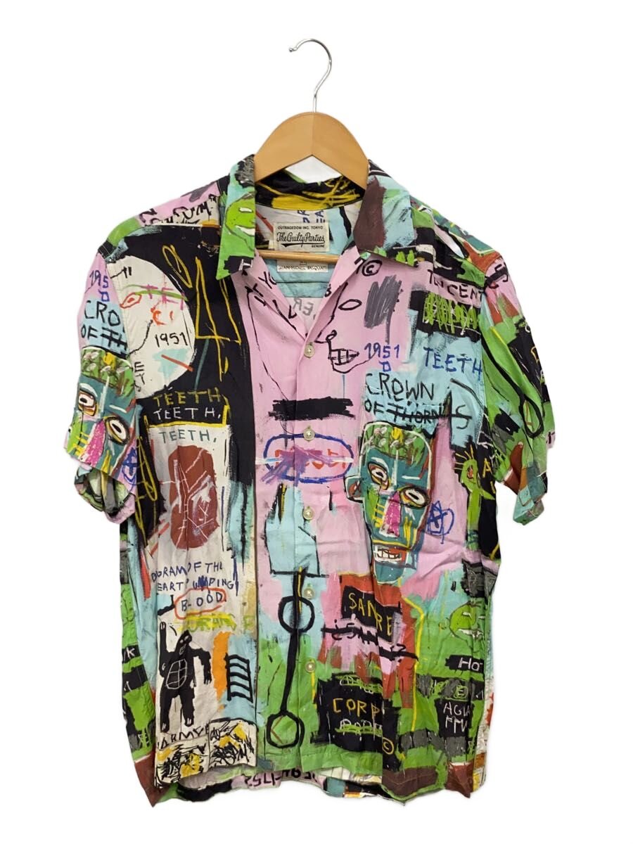 【中古】WACKO MARIA◆20SS/バスキアアロハシャツ/M/人絹/マルチ色つや//【メンズウェア】