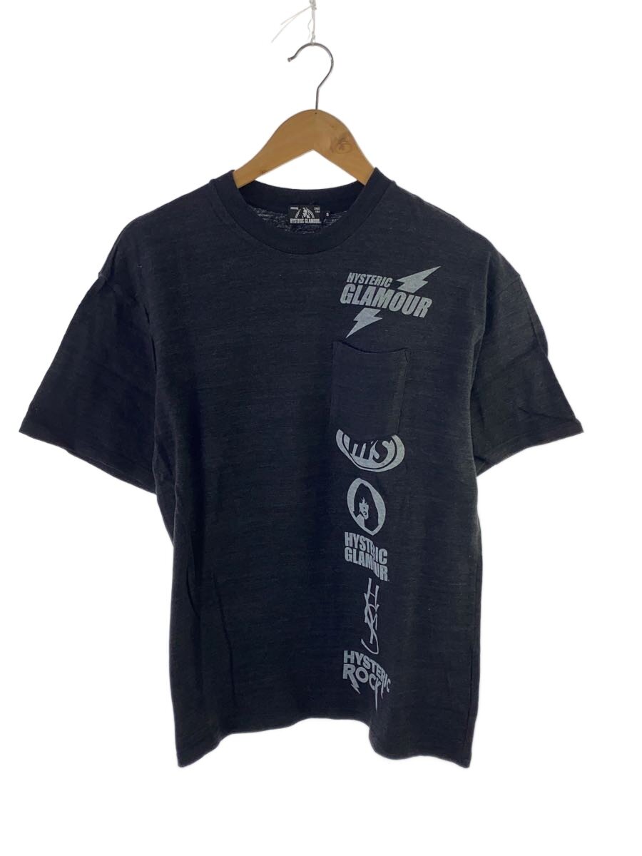 【中古】HYSTERIC GLAMOUR◆プルオーバー/S/綿織物/BLK/02201CT27【メンズウェア】