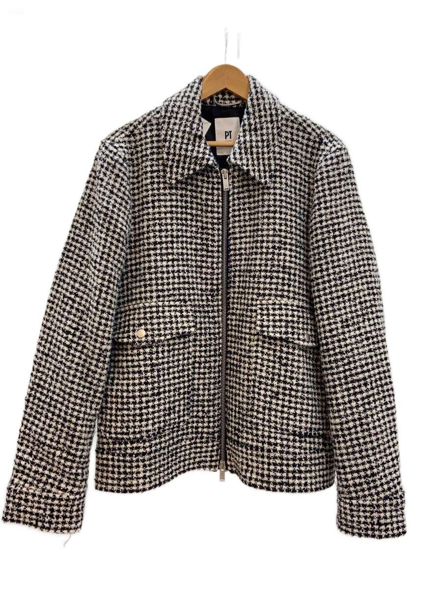【中古】PT TORINO◆ブルゾン/52/ウール/グレー/千鳥格子//【メンズウェア】｜2ｎｄ STREET 店