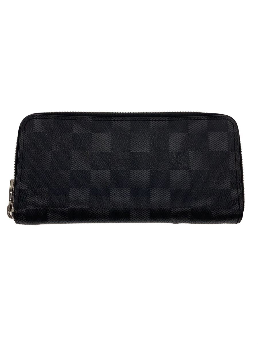 【中古】LOUIS VUITTON◆ポルト・フォイユ・ヴァスコ_ダミエ・グラフィット/ブラック/総柄/メンズ【服飾雑貨他】｜2ｎｄ STREET 店