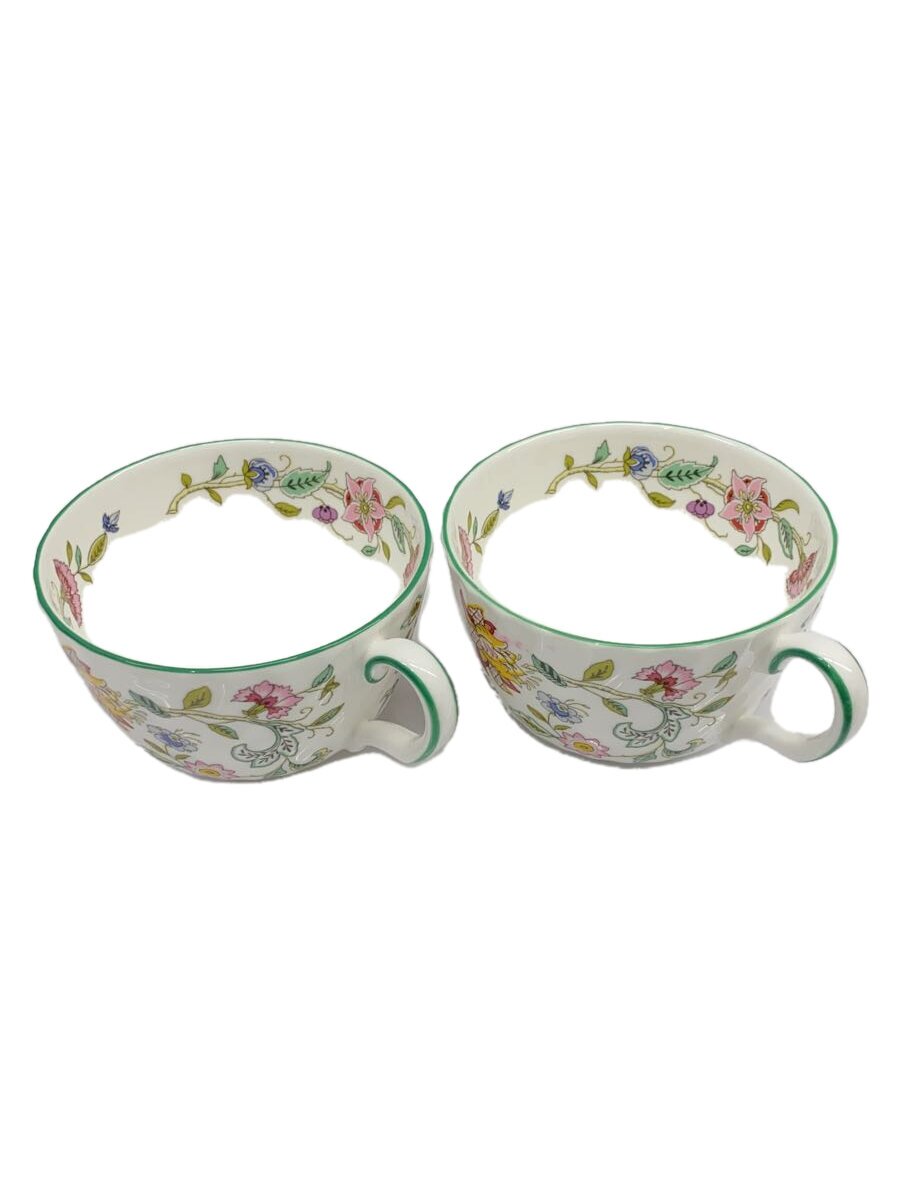 【中古】Minton◆カップ&ソーサー/4点セット/WHT/花柄/Minton【キッチン用品】
