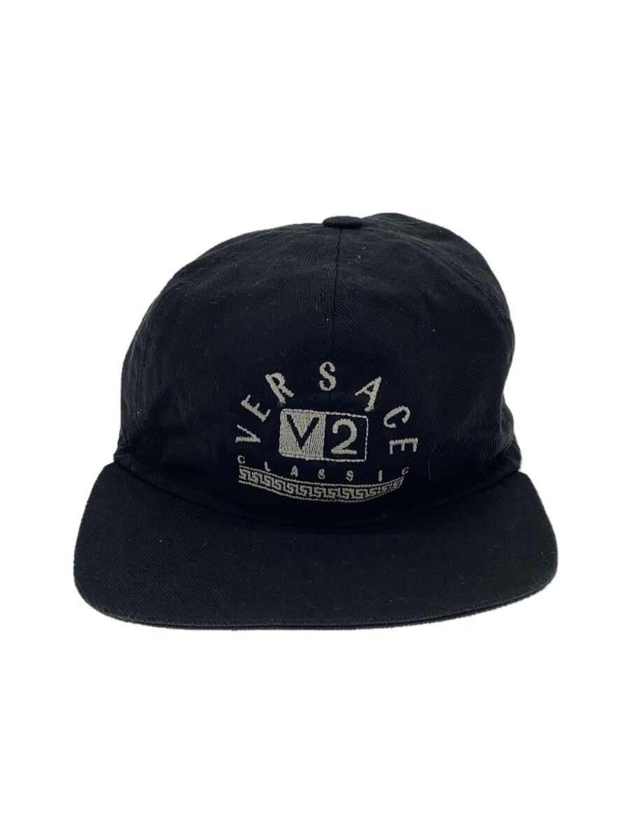 【中古】VERSACE◆旗がしら/M/綿織物/BLK/CLASSIC V2【服飾雑貨他】
