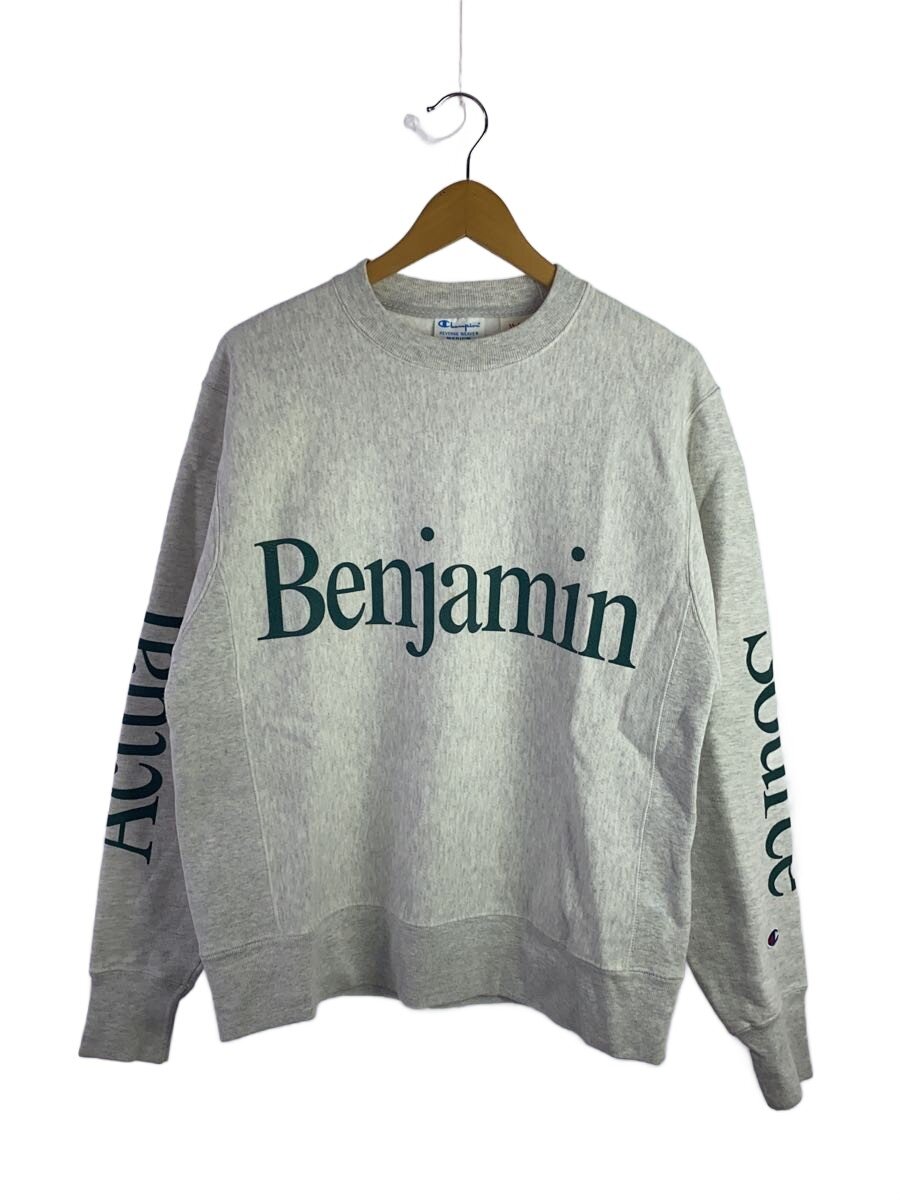 【中古】Champion◆ACTUAL SOURCE BENJAMIN EDGAR/XL/綿織物/GRY【メンズウェア】