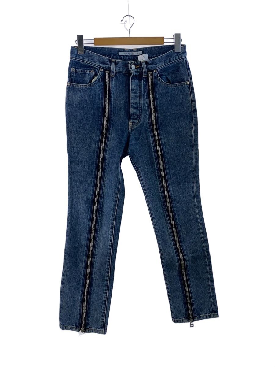【中古】JOHN LAWRENCE SULLIVAN◆DENIM ZIPPED PANTS/46/ジーンズ/NVY/2A023-0321-56【メンズウェア】