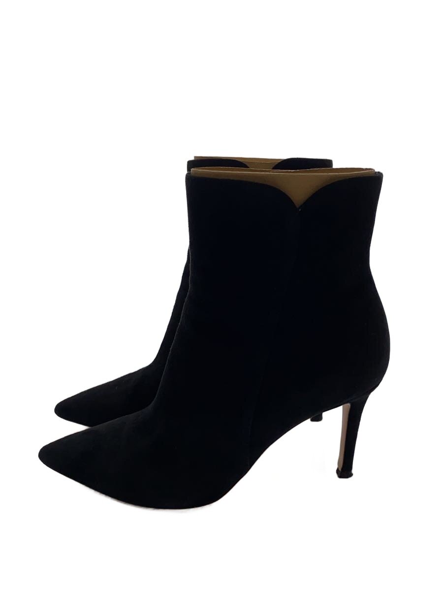 【中古】Gianvito Rossi◆遊撃手ブーツ/35.5/BLK/スウェード/G70321【シューズ】