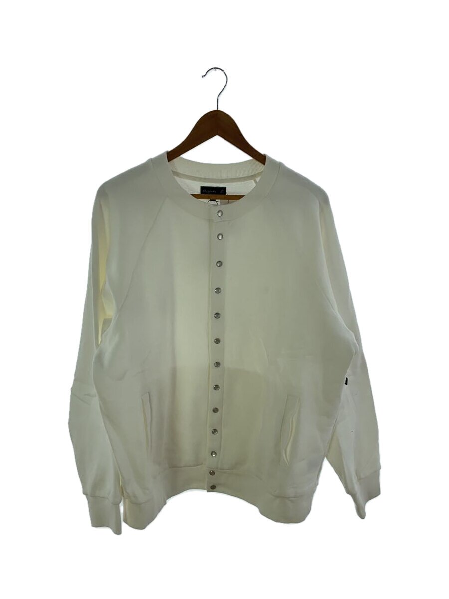 【中古】agnes b.◆ジレー(朦々たる)/XL/綿織物/WHT/無地/EDA2SFD4【レディース御召しもの】