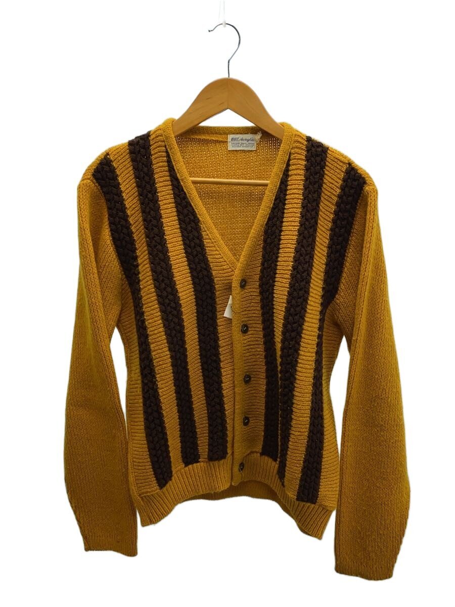 【中古】60s/ジャカード織アクリルカーディガン/アクリル/YLW【メンズウェア】｜2ｎｄ STREET 店