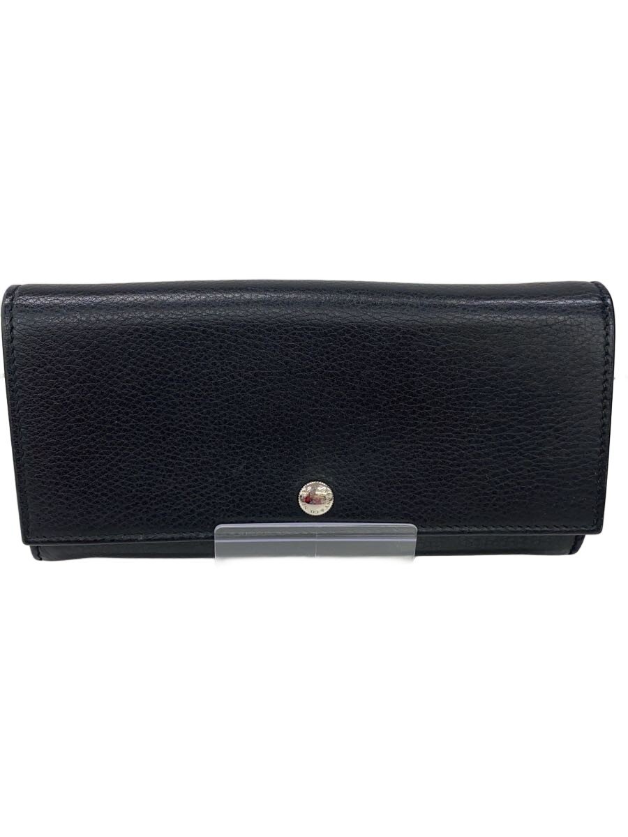 【中古】TIFFANY\u0026Co.◆御釣り入れ内部的汚れた状態有/長銭入れ/なめし革/BLK/メンズ//【服飾雑貨他】