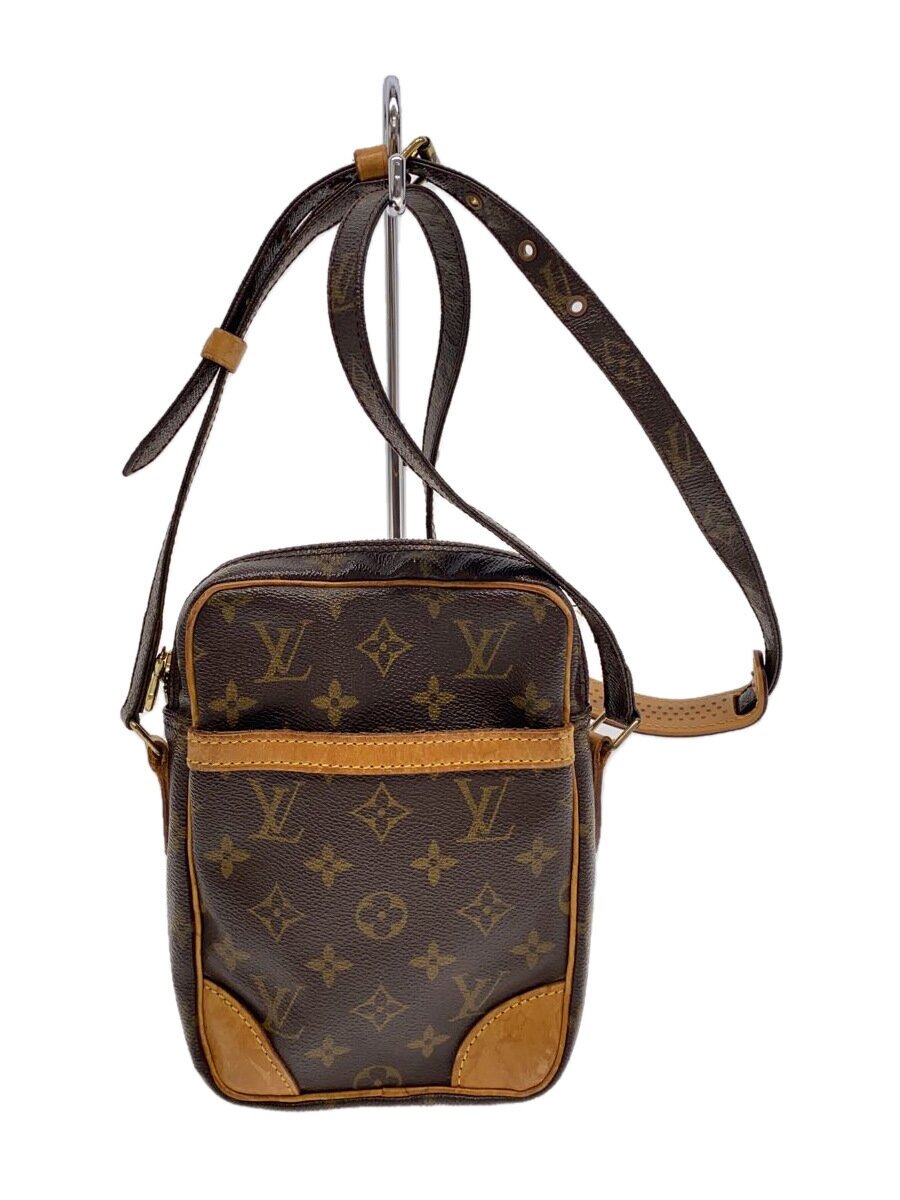 【中古】LOUIS VUITTON◆2)ダヌーブ_モノグラム・帆布_BRW/PVC/BRW【御徒面子】