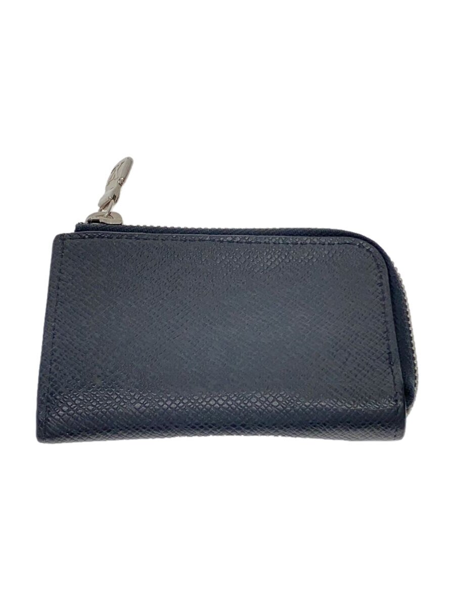 【中古】LOUIS VUITTON◆ポルト・モネ・ジュール_タイ王国ガ_BLK/--/BLK/無地/メンズ【服飾雑貨他】