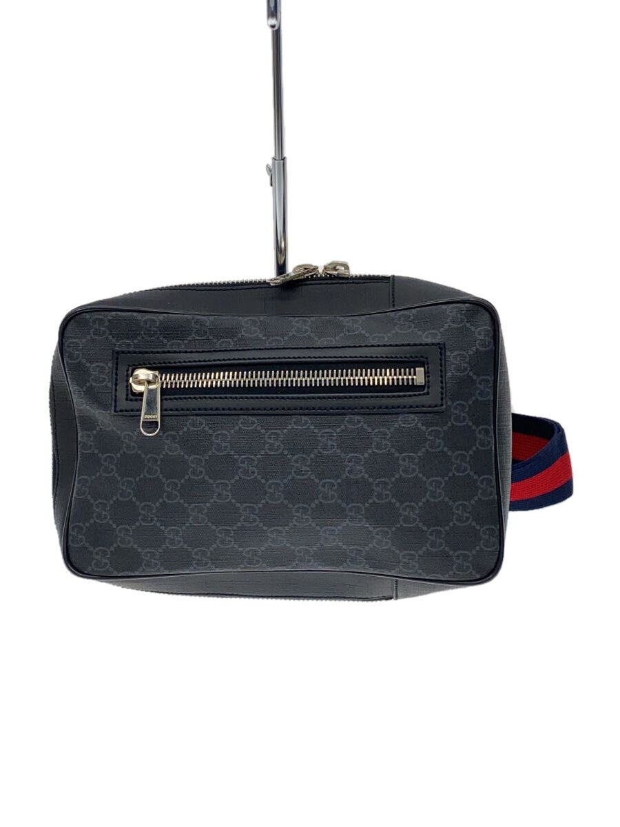 【中古】GUCCI◆上半身御徒面子_GGスプリーム/--/BLK/総柄//【御徒面子】
