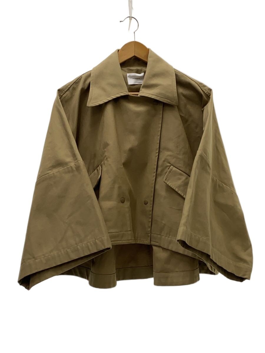 【中古】MANON◆上衣/0/綿織物/BEG/無地/MNK-JK-069【レディース御召しもの】