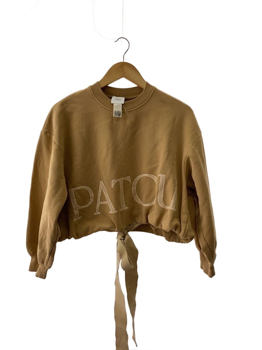 【中古】PATOU◆クロップドスウェット/XS/綿織物/CML/JE054995109B//【レディースお召しもの】