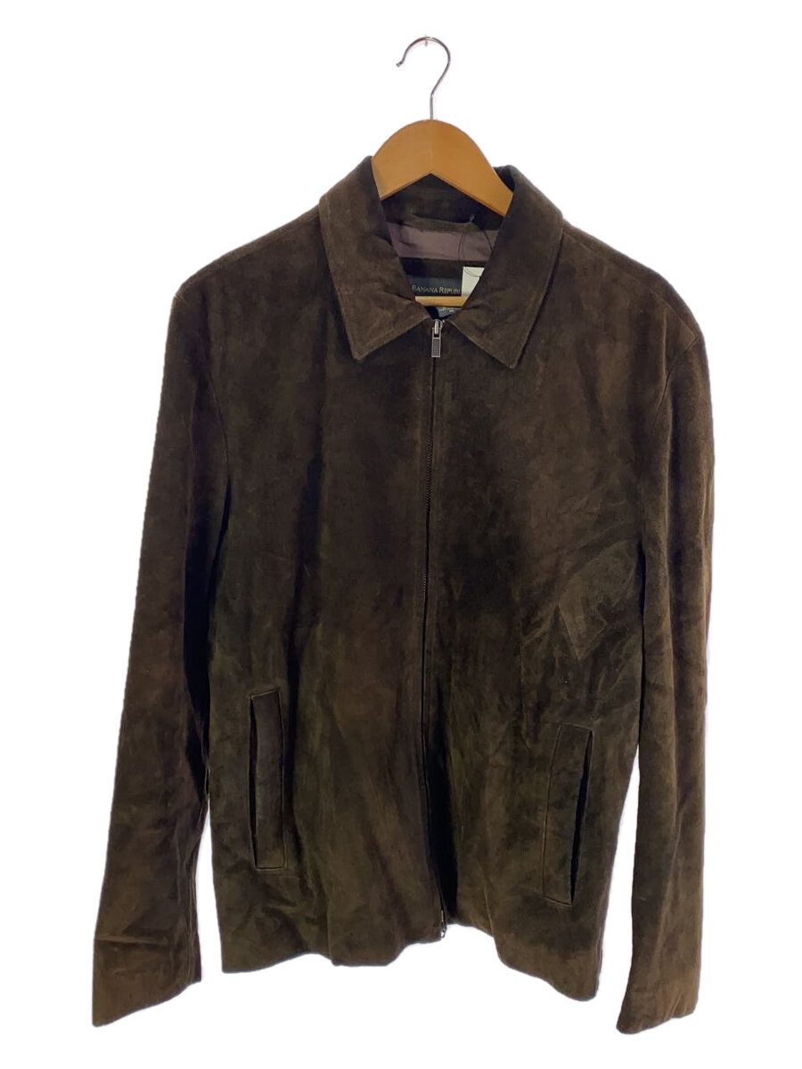 【中古】BANANA REPUBLIC◆レザージャケット・ブルゾン/M/レザー/BRW【メンズウェア】｜2ｎｄ STREET 店