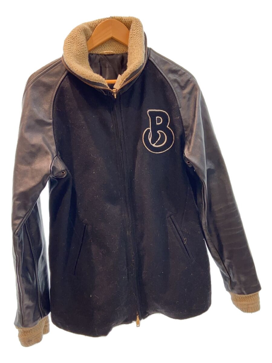 【中古】BURNOUT◆スタジャン/--/ウール/BLK【メンズウェア】｜2ｎｄ STREET 店