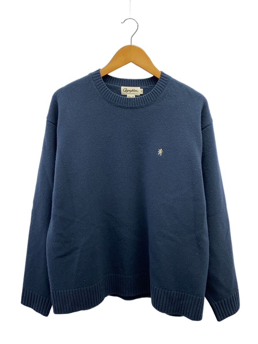 【中古】Gymphlex◆ニット・セーター(厚手)/M/ウール/IDG/無地/UH22-113-02//【メンズウェア】|2nd STREET 店