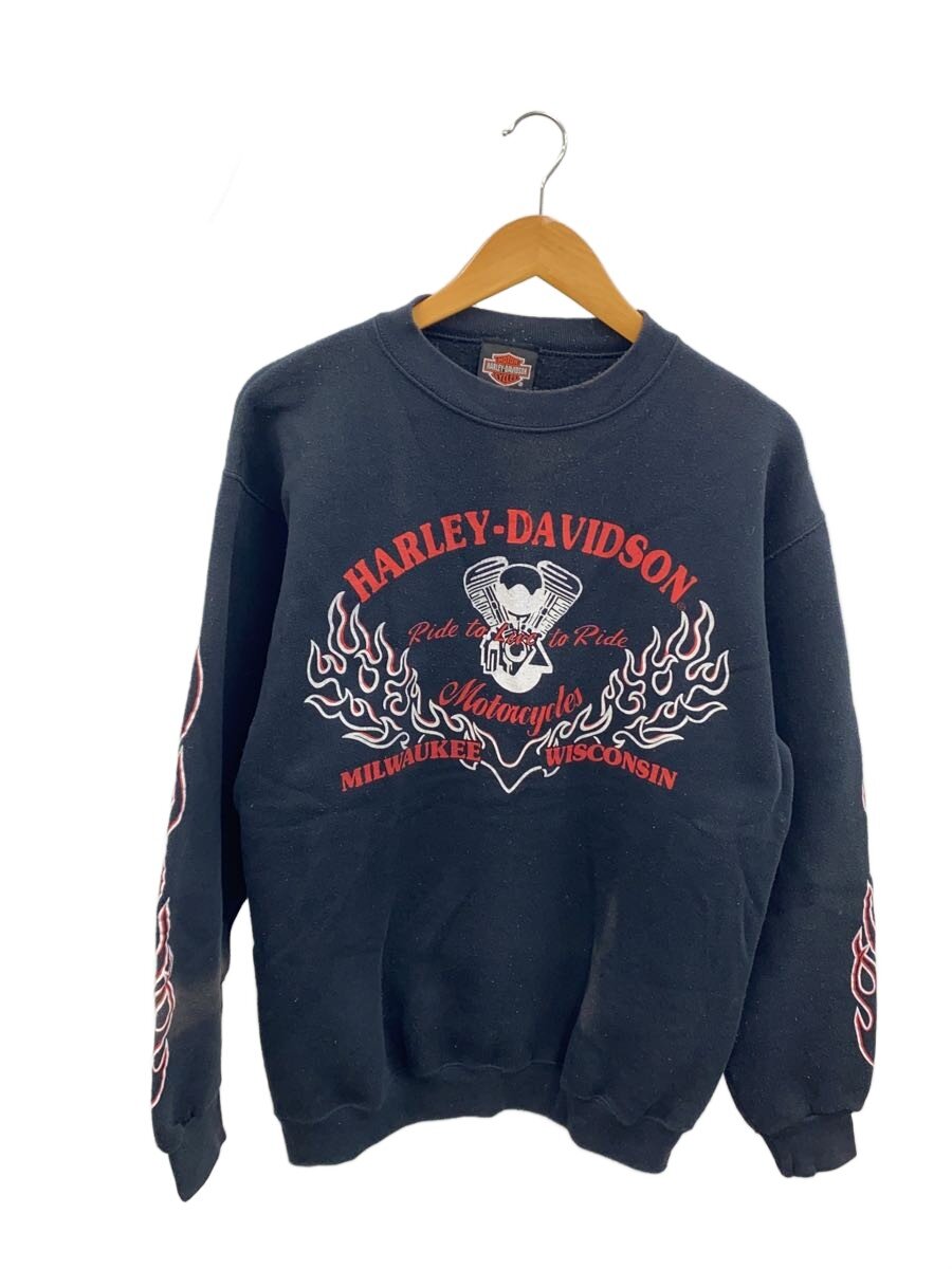 【中古】HARLEY DAVIDSON◆汗水/M/綿織物/BLK//【メンズウェア】