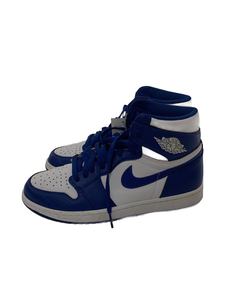 【中古】NIKE◆AIR JORDAN 1 RETRO HIGH OG/エアジョーダン1レトロハイ/白いこと/27糎/WHT【シューズ】