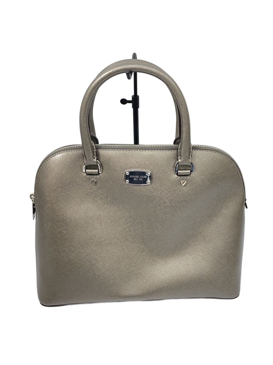 【中古】MICHAEL KORS◆ハンドバック/なめし革/SLV/35S6MCPS3M【御徒面子】