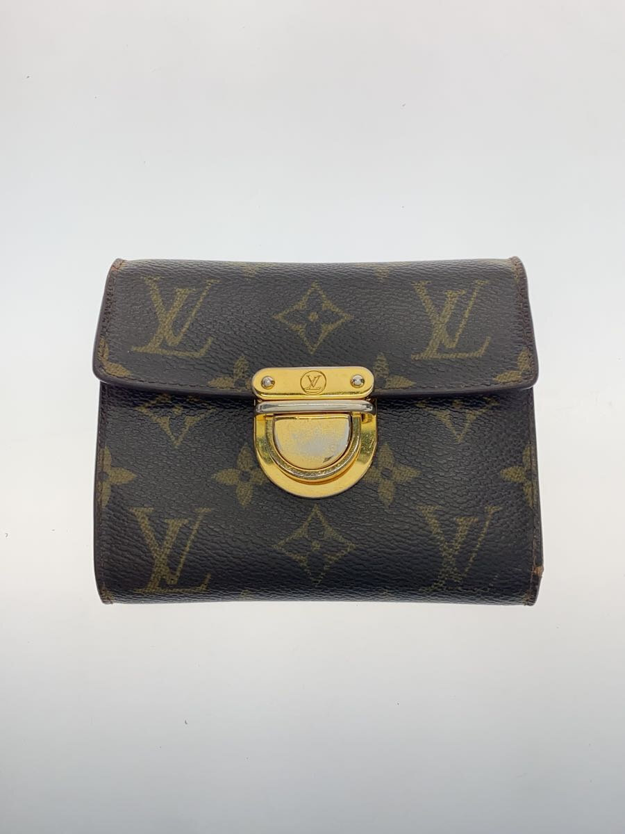 【中古】LOUIS VUITTON◆ポルト・フォイユ・コアラ_モノグラム・帆布_BRW/PVC/BRW/モノグラム/レディース【服飾雑貨他】