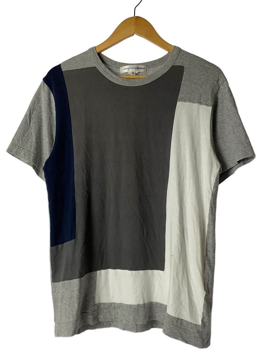 【中古】COMME des GARCONS SHIRT◆フランス製/ドッキングシャツ/Tシャツ/M/コットン/GRY/無地/w16115/? NULL ?【メンズウェア】｜2ｎｄ STREET 店