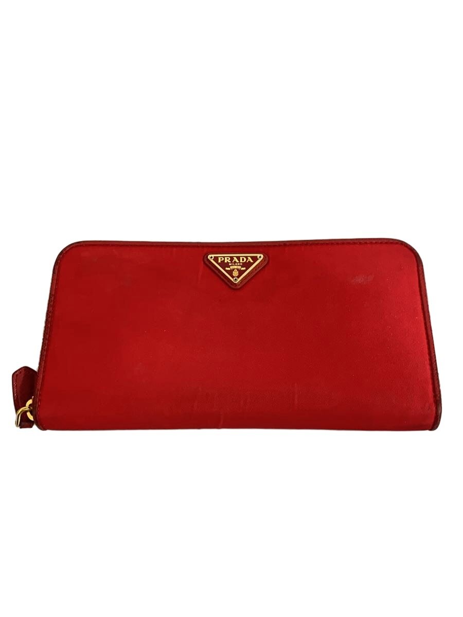 【中古】PRADA◆長財布/ナイロン/RED/無地/レディース/1ML506【服飾雑貨他】｜2ｎｄ STREET 店