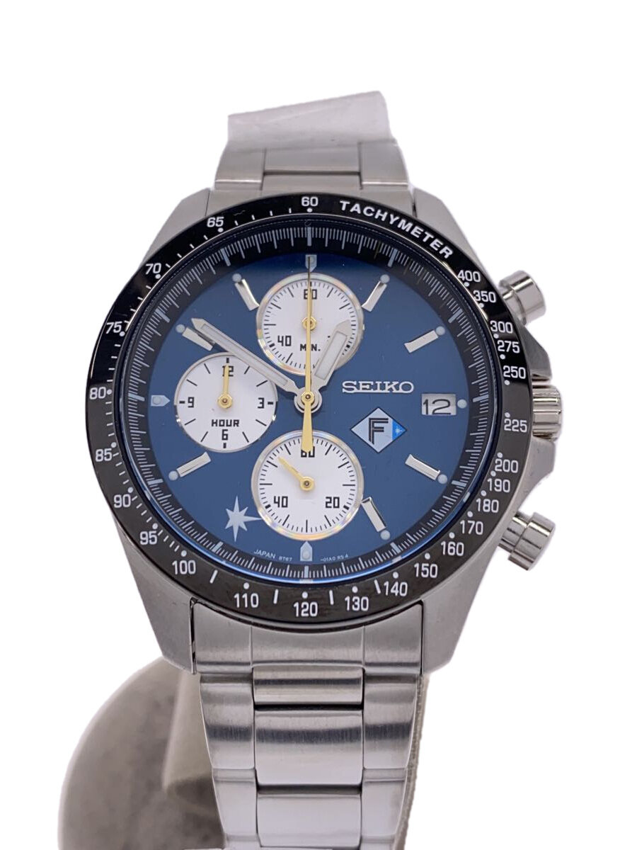 【中古】SEIKO◆セイコー/クォーツ腕時計/アナログ/ステンレス/シルバー/8T67-01A0/日本ハムファイターズ【服飾雑貨他】｜2ｎｄ STREET 店