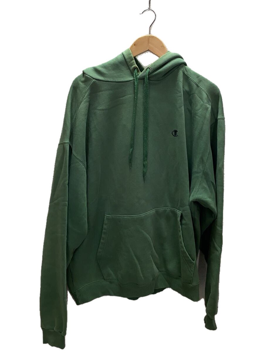 【中古】Champion◆00s/OLD/パーカー/L/綿織物/GRN/無地/S2202-AGI【メンズウェア】