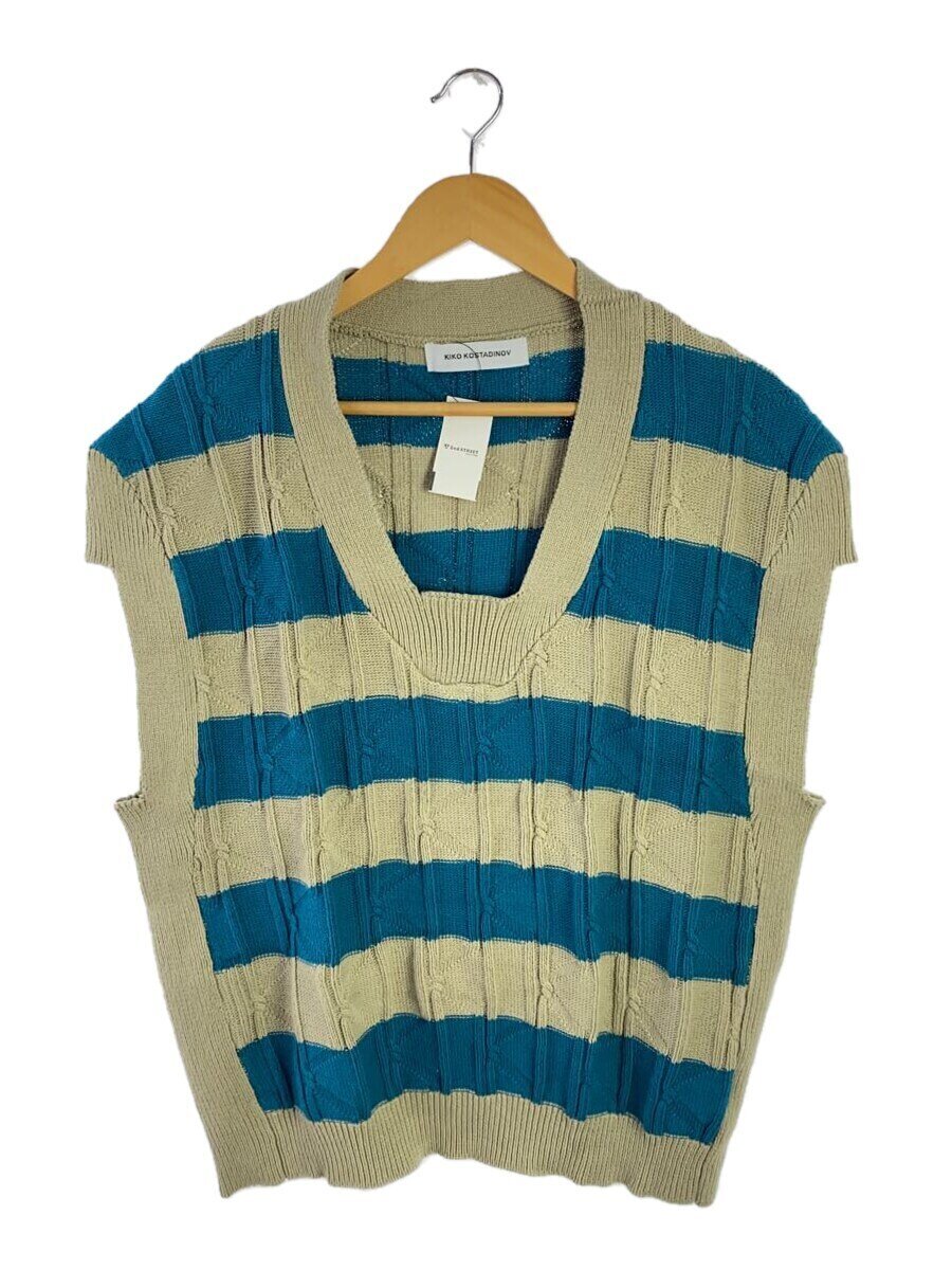 【中古】Kiko Kostadinov◆Merli Twinset cotton vest/48/綿織物/BEG/無地/00162024//【メンズウェア】